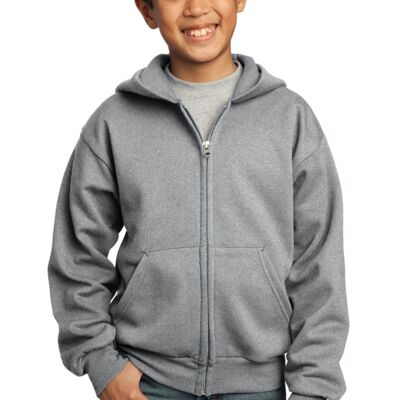 Youth Core Fleece Full Zip Hooded Sweatshirt Thumbnail