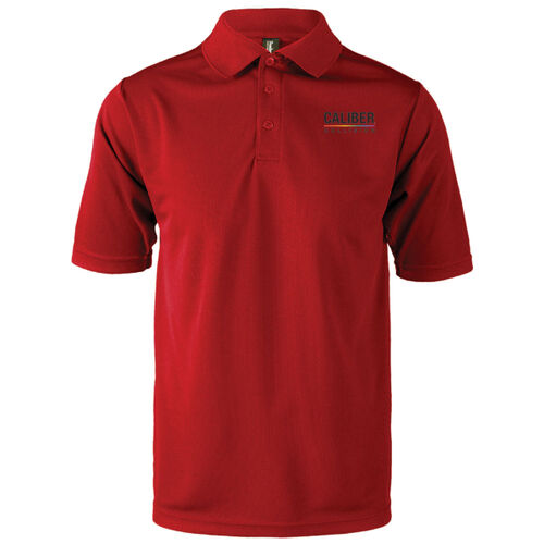 Caliber - Men's Polo with R.E.D. Flag on Sleeve Thumbnail