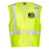 Unisex Single Pocket Zipper Mesh Vest Thumbnail